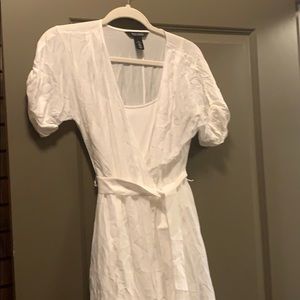 WHBM White Wrap Dress